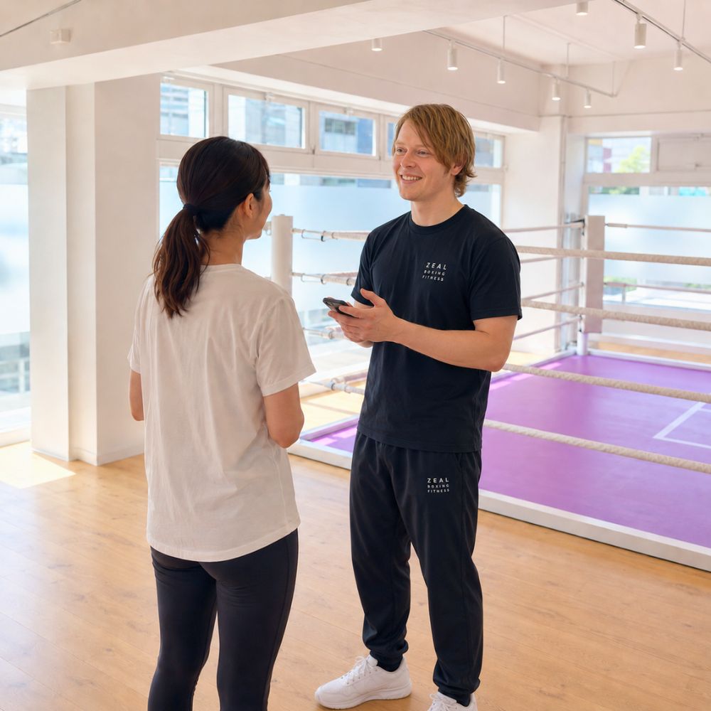 福岡 英会話 体験レッスン 大人女性の様子